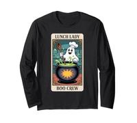 Carte de Taro pour déjeuner Lady Boo Crew Funny Halloween Ghost Kitchen Manche Longue