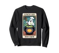 Carte de Taro pour déjeuner Lady Boo Crew Funny Halloween Ghost Kitchen Sweatshirt