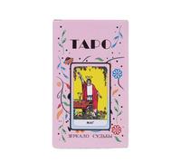 Carte de Tarot, 4.05x2.36in Cards Oracle pour la Lecture, Guidage Spirituel Langue Russe avec boîte, Deck Divination Les Vies passées, méditation Pleine Conscience, découverte soi et rituels
