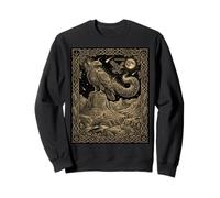 Carte de Tarot Aigle doré céleste Constellation Astro du désert Sweatshirt