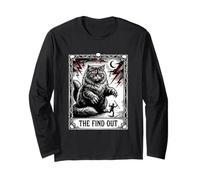 Carte de Tarot Amusante en Forme de Chat avec Peluche et découvrez Le Style Gothique Manche Longue