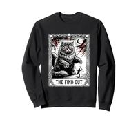 Carte de Tarot Amusante en Forme de Chat avec Peluche et découvrez Le Style Gothique Sweatshirt