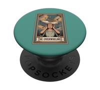 Carte de Tarot Amusante The Overwhelmed PopSockets PopGrip Adhésif