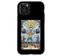 Carte de Tarot Amusante The Struggle Lift Gym Workout Occult Coque pour iPhone 11 Pro