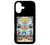 Carte de Tarot Amusante The Struggle Lift Gym Workout Occult Coque pour iPhone 17