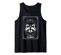 Carte de Tarot au Raton Laveur El Diablo Occulte Trash Panda Art Débardeur