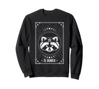 Carte de Tarot au Raton Laveur El Diablo Occulte Trash Panda Art Sweatshirt