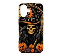 Carte de Tarot avec Motif Chat Noir sorcière Gothique Halloween Lune Femmes Filles Coque pour iPhone 17
