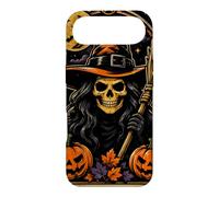 Carte de Tarot avec Motif Chat Noir sorcière Gothique Halloween Lune Femmes Filles Coque pour iPhone Air