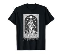 Carte de Tarot avec Signe Astrologique du Zodiaque Verseau T-Shirt