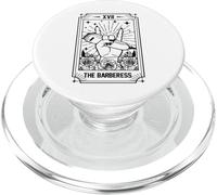 Carte de Tarot Barbier Barber Salon The Barberess Hairstylist PopSockets PopGrip pour MagSafe
