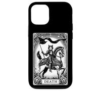 Carte de Tarot Cat The Death Arcana Dark Gothic Coque pour iPhone 12/12 Pro