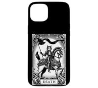 Carte de Tarot Cat The Death Arcana Dark Gothic Coque pour iPhone 15 Plus