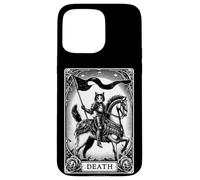 Carte de Tarot Cat The Death Arcana Dark Gothic Coque pour iPhone 15 Pro Max