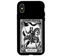 Carte de Tarot Cat The Death Arcana Dark Gothic Coque pour iPhone X/XS