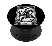 Carte de Tarot Cat The Death Arcana Dark Gothic PopSockets PopGrip Adhésif