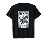 Carte de Tarot Cat The Death Arcana Dark Gothic T-Shirt