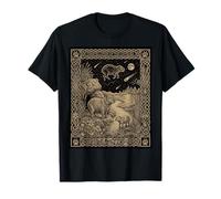 Carte de Tarot céleste Capybara Zodiaque Occulte T-Shirt