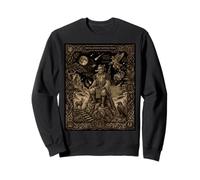 Carte de Tarot céleste Daitengu Mythe Yokai Sweatshirt