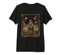 Carte de Tarot céleste Daitengu Mythe Yokai T-Shirt Haut de Gamme