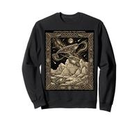Carte de Tarot céleste Narval Constellation Océan Arctique Lune Sweatshirt