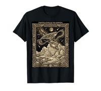 Carte de Tarot céleste Narval Constellation Océan Arctique Lune T-Shirt