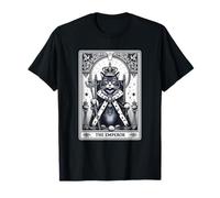 Carte de Tarot Chat Empereur drôle Chaton Gothique Mystique T-Shirt