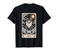 Carte de tarot chat Halloween La forêt norvégienne T-Shirt