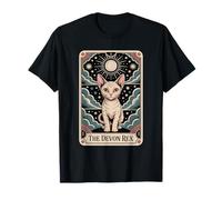 Carte de tarot chat Halloween Le Devon Rex T-Shirt