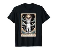 Carte de tarot chat Halloween Le Mau égyptien T-Shirt