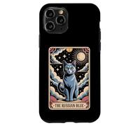 Carte de Tarot Chat Halloween Le Russe Bleu Coque pour iPhone 11 Pro