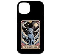Carte de Tarot Chat Halloween Le Russe Bleu Coque pour iPhone 13