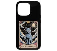 Carte de Tarot Chat Halloween Le Russe Bleu Coque pour iPhone 13 Pro