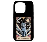 Carte de Tarot Chat Halloween Le Russe Bleu Coque pour iPhone 15 Pro