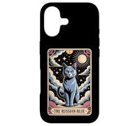 Carte de Tarot Chat Halloween Le Russe Bleu Coque pour iPhone 17