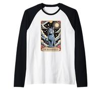 Carte de Tarot Chat Halloween Le Russe Bleu Manche Raglan