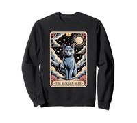 Carte de Tarot Chat Halloween Le Russe Bleu Sweatshirt