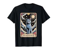 Carte de Tarot Chat Halloween Le Russe Bleu T-Shirt