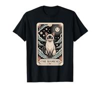 Carte de Tarot Chat Halloween Le Siamois T-Shirt
