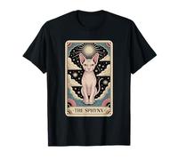 Carte de Tarot Chat Halloween Le Sphynx Chat T-Shirt
