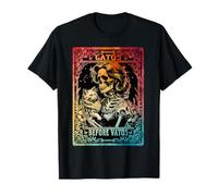 Carte de Tarot Chat Squelette Gatos Before Vatos Funny T-Shirt