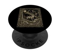 Carte de Tarot Constellation Cerf Mystique céleste PopSockets PopGrip Adhésif