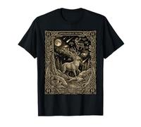 Carte de Tarot Constellation Cerf Mystique céleste T-Shirt