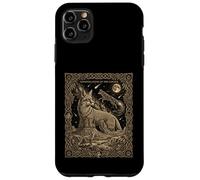Carte de Tarot Constellation Coyote céleste Motif Lune du désert Coque pour iPhone 11 Pro Max