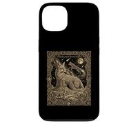 Carte de Tarot Constellation Coyote céleste Motif Lune du désert Coque pour iPhone 13