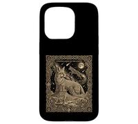 Carte de Tarot Constellation Coyote céleste Motif Lune du désert Coque pour iPhone 15 Pro