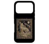 Carte de Tarot Constellation Coyote céleste Motif Lune du désert Coque pour iPhone 17 Pro