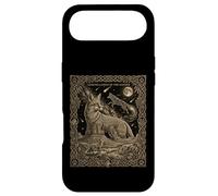 Carte de Tarot Constellation Coyote céleste Motif Lune du désert Coque pour iPhone Air