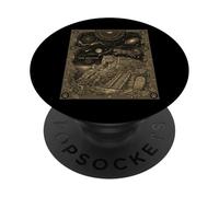 Carte de Tarot Constellation du Jaguar céleste et Lune de la Jungle PopSockets PopGrip Adhésif