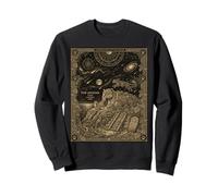 Carte de Tarot Constellation du Jaguar céleste et Lune de la Jungle Sweatshirt